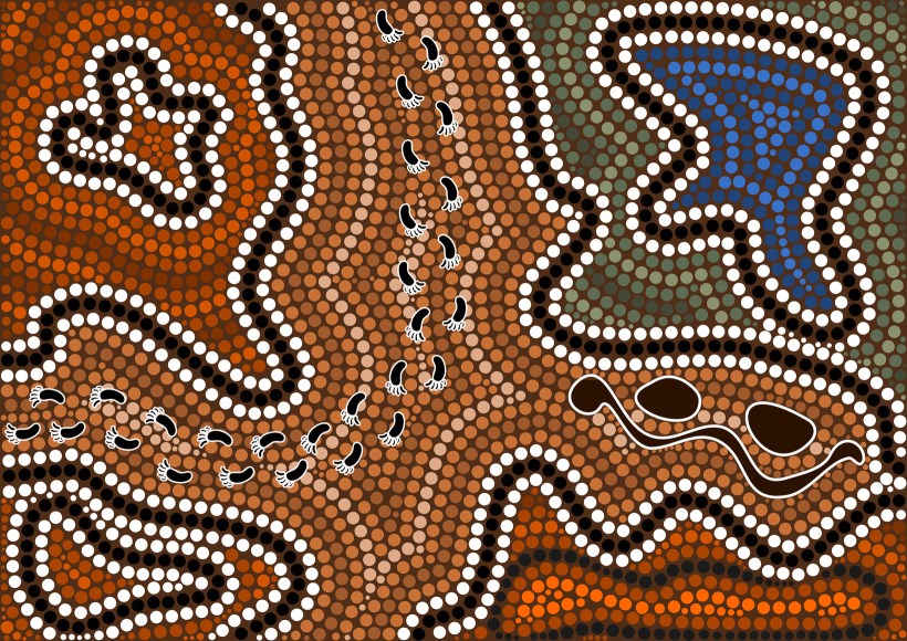 Aboriginal konst för barn