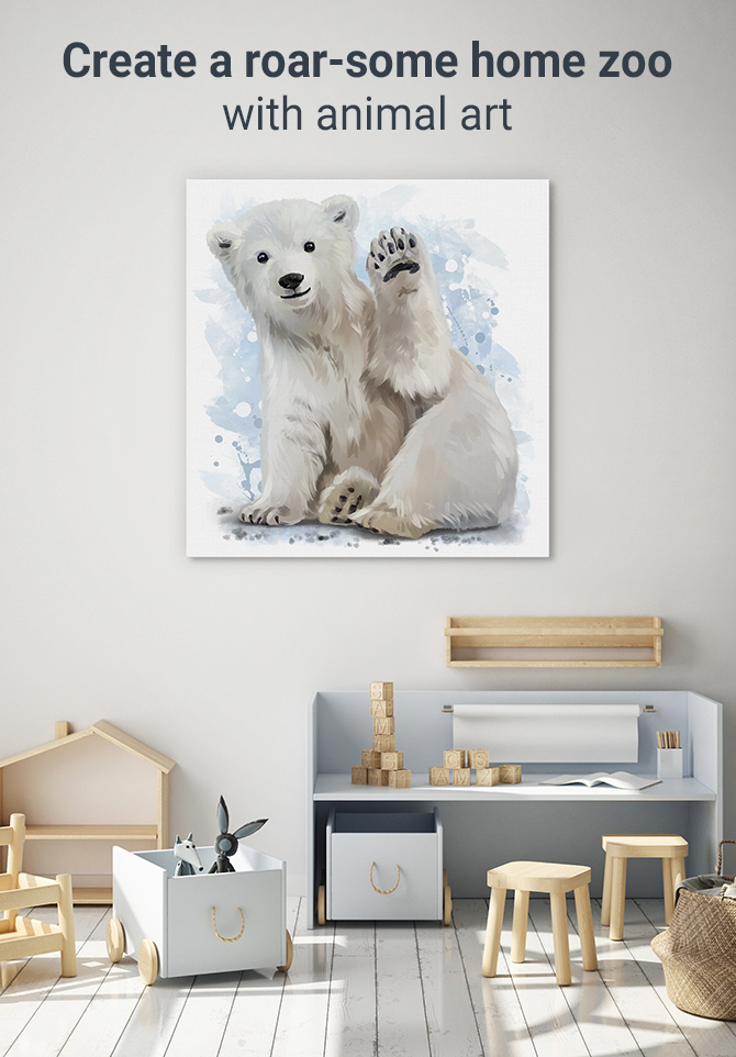 Create a roar-some home zoo with animal art | Wall Art Prints